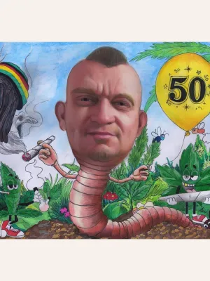 Karykatura w kolorze