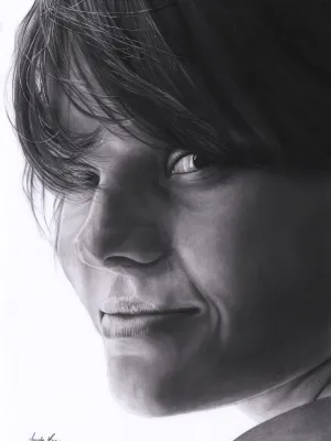 Portret ze zdjęcia realistyczny