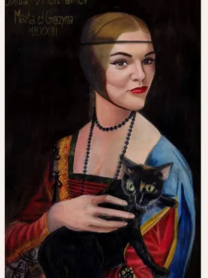 Karykatura portret stylizowany w kolorze